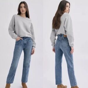 Denim Forum THE ANITA SUPER HIGH PLEATED LOOSE 28L